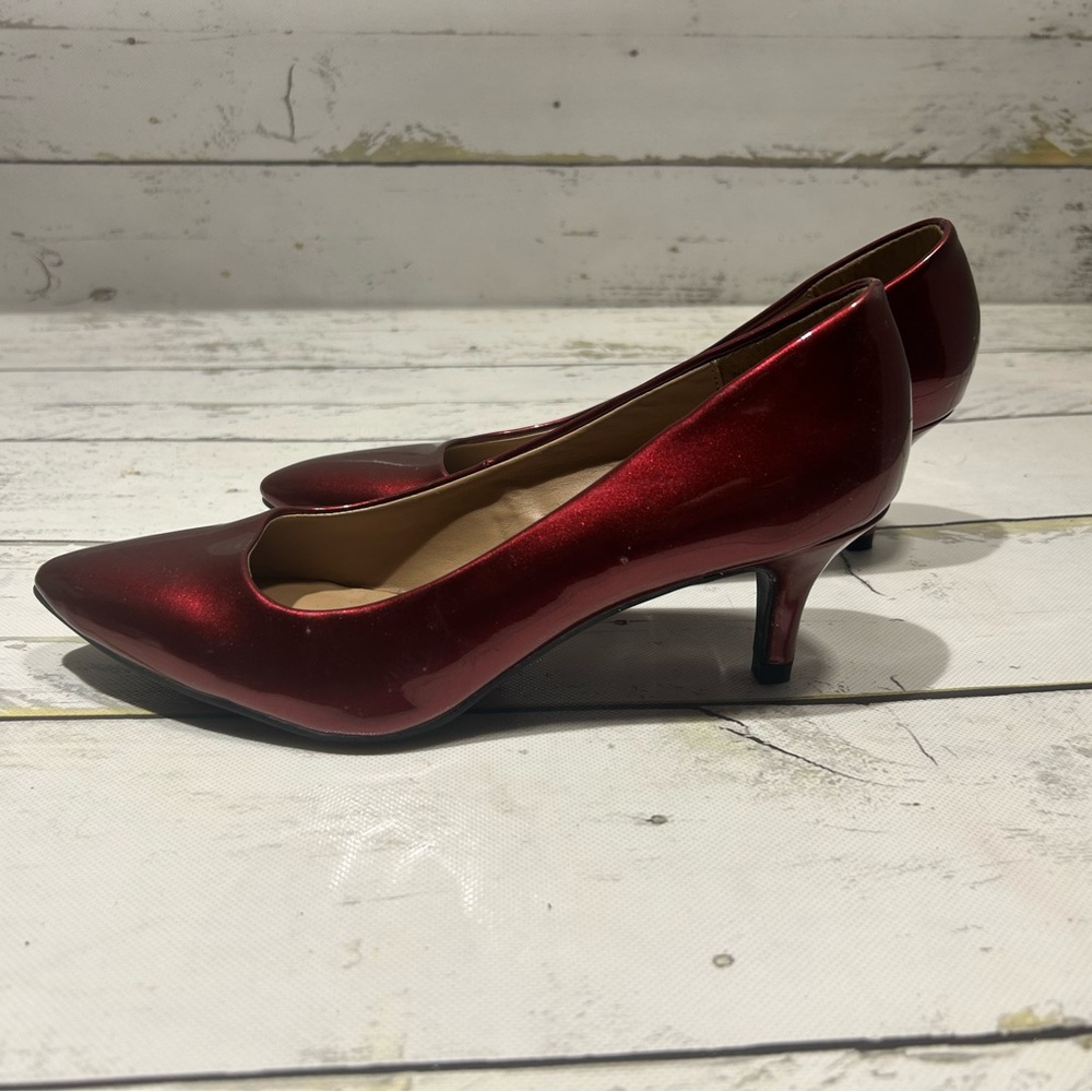 Metaphor Shiny Red Heels